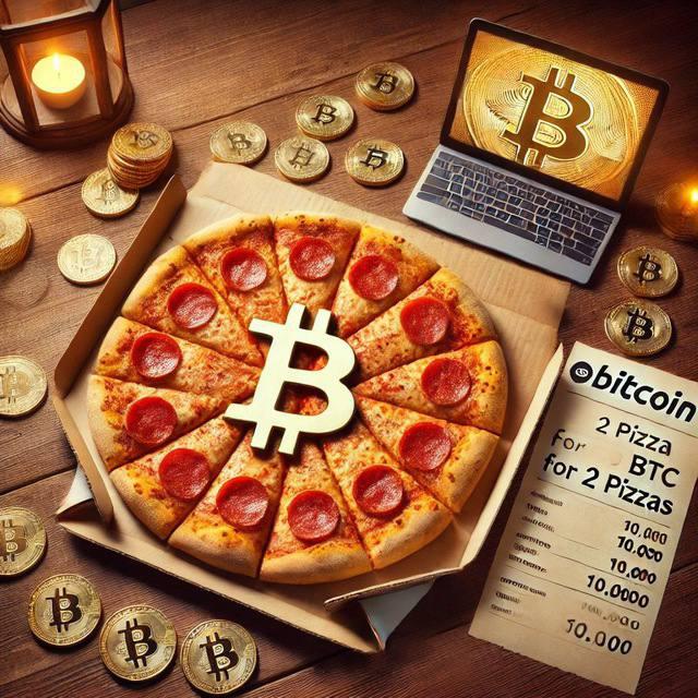 Just a chill Bitcoin pizza