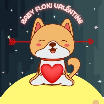 baby floki valentine logo