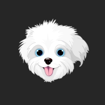 Bichon Dog logo