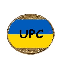 Ukrainian peoples coin logo